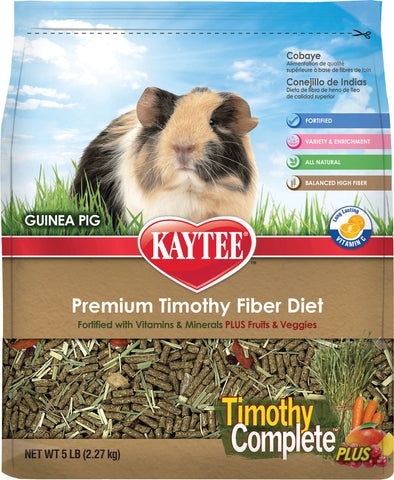 Kaytee Products Inc - Timothy Complete + Fruits & Vegetables Guinea Pig