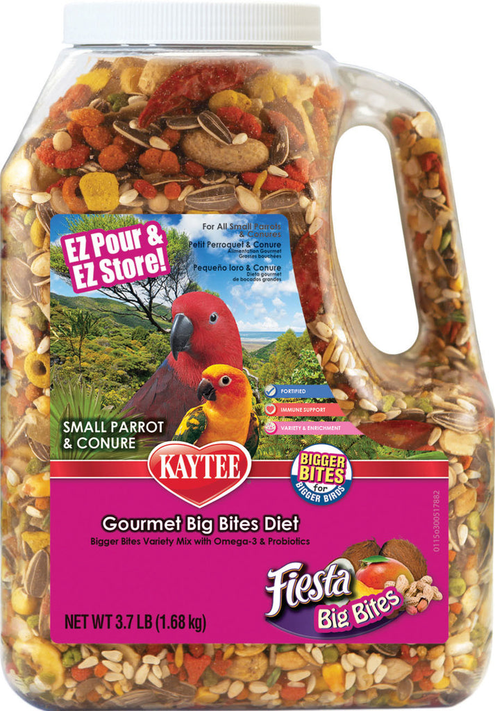 Kaytee Products Inc - Fiesta Big Bites Jar For Small Parrots & Conures