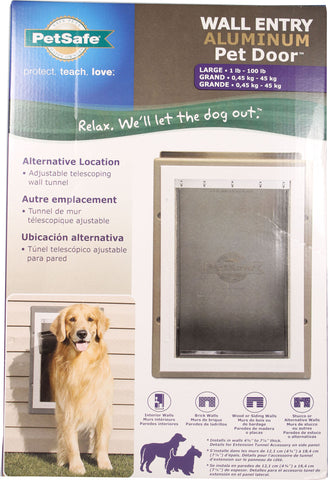 Petsafe - Electronics - Wall Entry Aluminum Dog Door