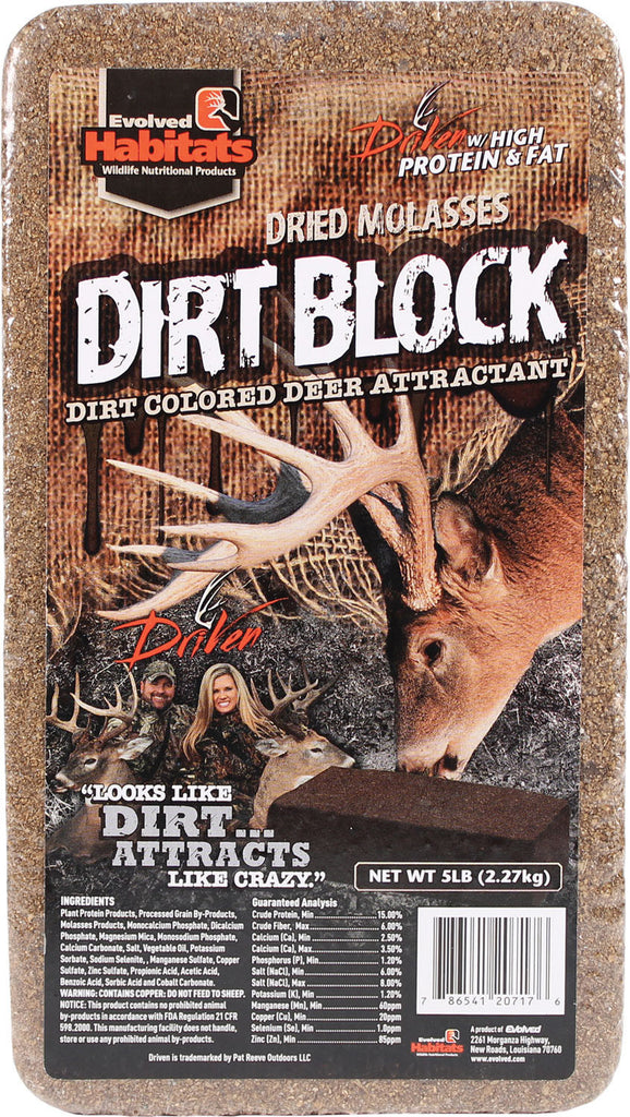 Evolved - Dirt Block Dried Molasses Deer Attractant