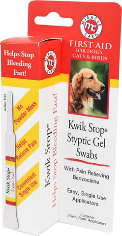 Stewarts Treats - Kwik Stop Styptic Gel Swabs