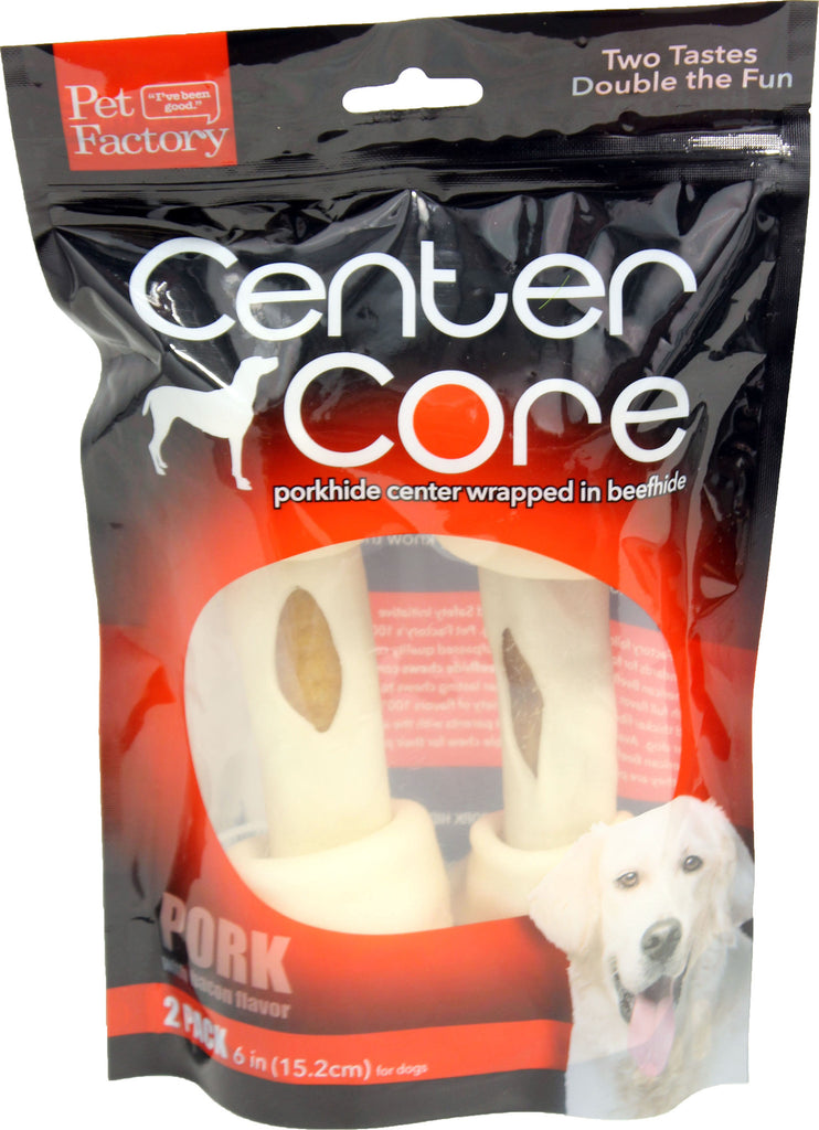 Pet Factory Inc - Center Core Pork Bones In Beefhide