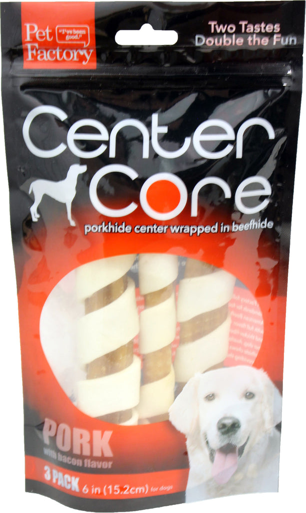 Pet Factory Inc - Center Core Pork Rolls In Beefhide