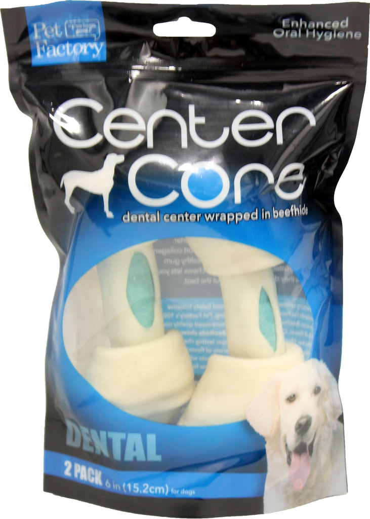 Pet Factory Inc - Center Core Dental Bones In Beefhide