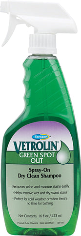 Farnam Co (equicare) - Vetrolin Green Spot Out Dry Clean Shampoo Spray