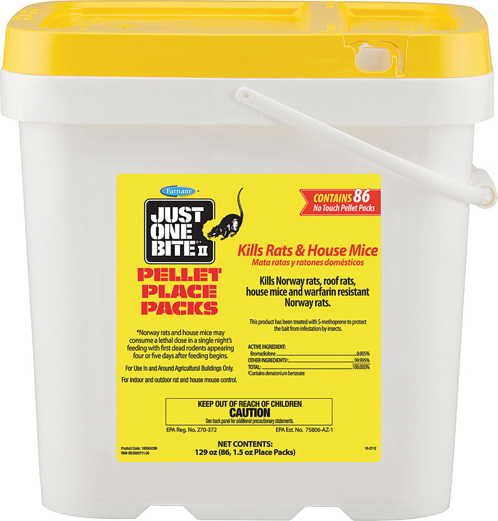 Farnam (livestock Prod) - Justone Bite Ii Pellets Place Packs Pail