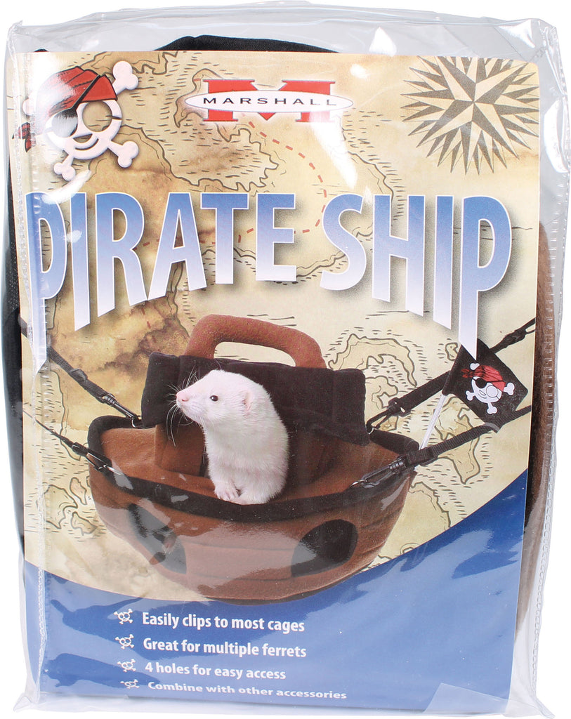 Marshall Pet Products - Pirate Ship Ferret Hideaway