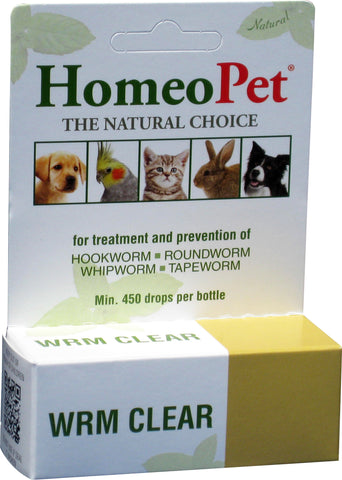 Homeopet Llc - Worm Clear For Dogs & Cats