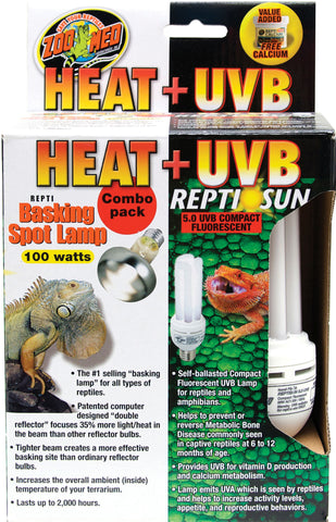 Zoo Med Laboratories Inc - Heat And Uvb Combo Pack