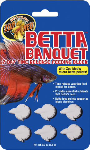 Zoo Med Laboratories Inc - Betta Banquet Feeding Block 7 Day Time Release