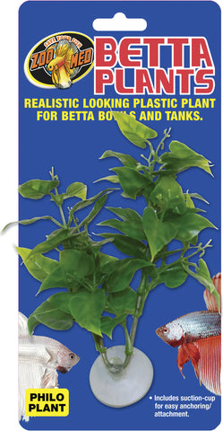 Zoo Med Laboratories Inc-Betta Plastic Plant Philodendron