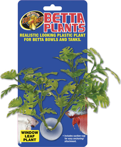 Zoo Med Laboratories Inc-Betta Plastic Plant Window Leaf