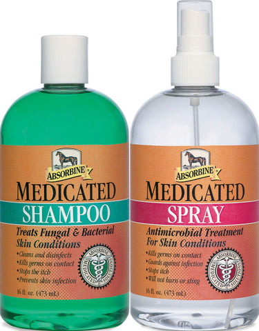 W F Young Inc - Absorbine Medicated Shampoo & Spray Twin Pack