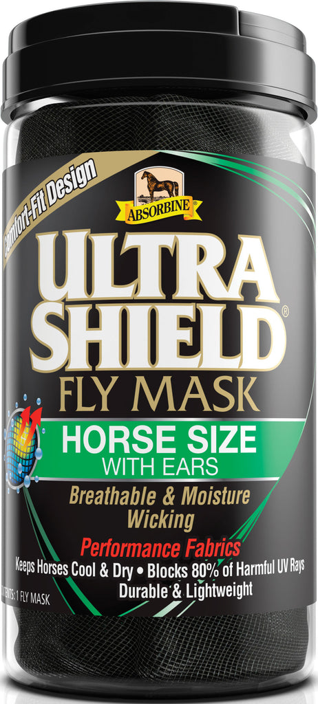 W F Younginc-insecticide-Ultrashield Fly Mask Warmblood With Ears