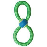 Ethical Dog - Monster Bungee Figure 8  W/tennis Ball Tug Dog Toy