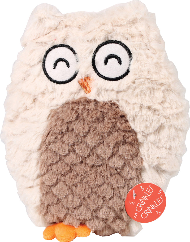 Ethical Dog - Soft Swirl Plush Owl Dog Toy