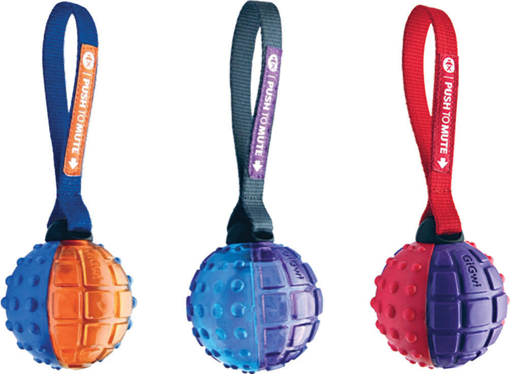 Ethical Dog - Push To Mute Ball With Strap