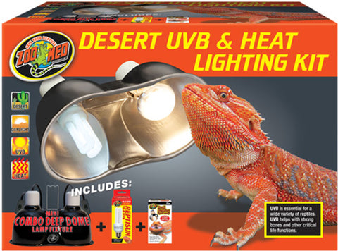 Zoo Med Laboratories Inc-Desert Uvb And Heat Lighting Kit