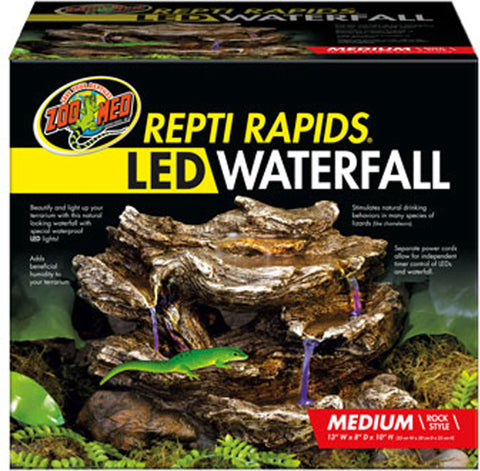 Zoo Med Laboratories Inc - Repti Rapids Led Waterfall Rock Style