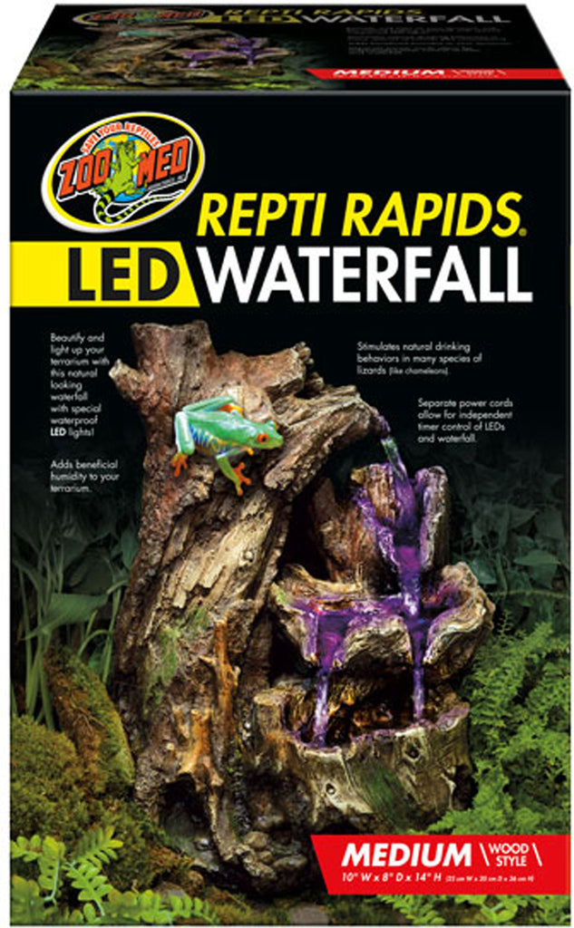 Zoo Med Laboratories Inc - Repti Rapids Led Waterfall Wood Style