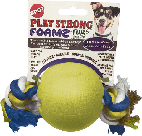 Ethical Dog - Play Strong Foamz Ball With Rope