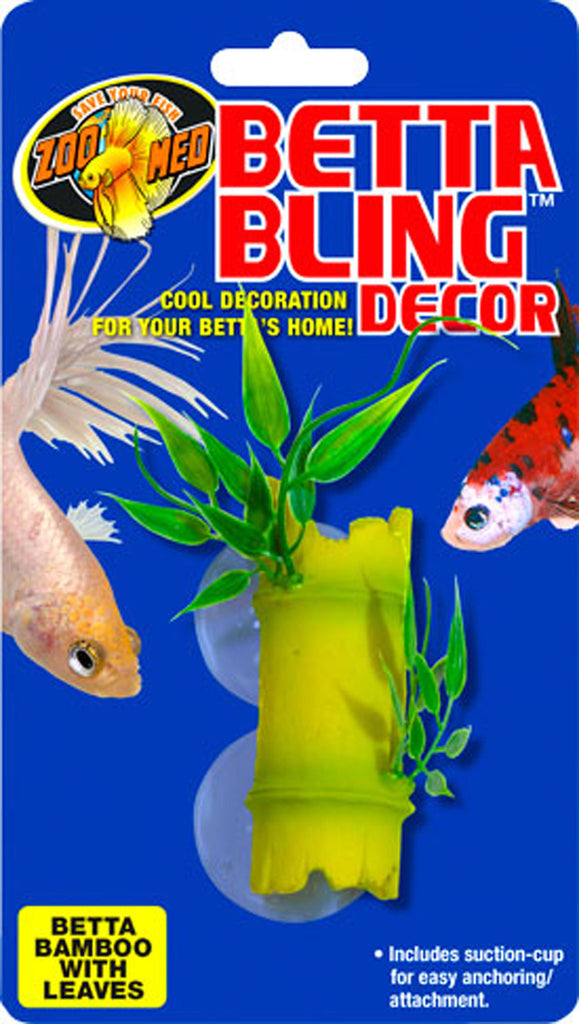 Zoo Med Laboratories Inc-Betta Bling Bamboo With Leaves