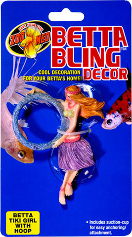 Zoo Med Laboratories Inc-Betta Bling Tiki Girl With Hoop