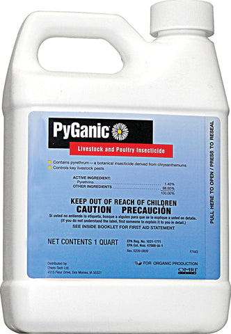 Chemtech                D - Pyganic Livestock & Poultry Insecticide