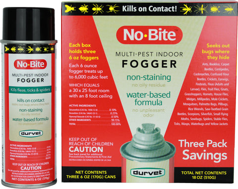 Durvet - Flea And Tick  D - No-bite Multi-pest Indoor Fogger