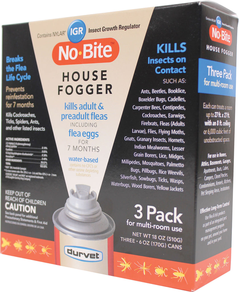 Durvet - Flea And Tick  D - No Bite Igr House Fogger