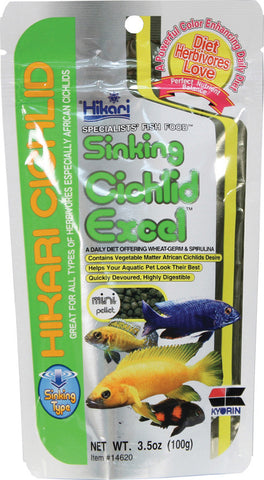 Hikari Sales Usa Inc - Cichlid Excel Sinking Mini Pellet