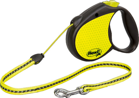 Flexi North America Llc - Neon Small Yellow Reflect Retractable Leash