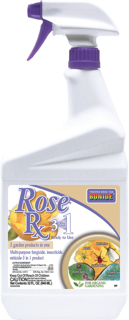 Bonide Products Inc     P - Rose Rx 3-in-1 Neem Oil Ready To Use