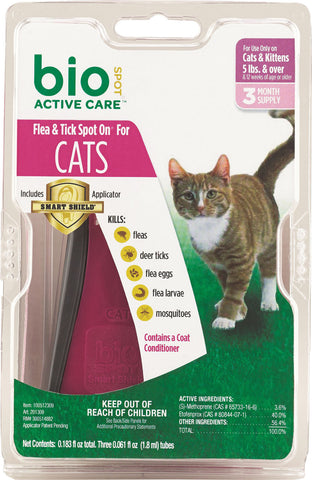 Farnam Pet - Bio Spot Active Care Flea&tick Spot Cat With Appl