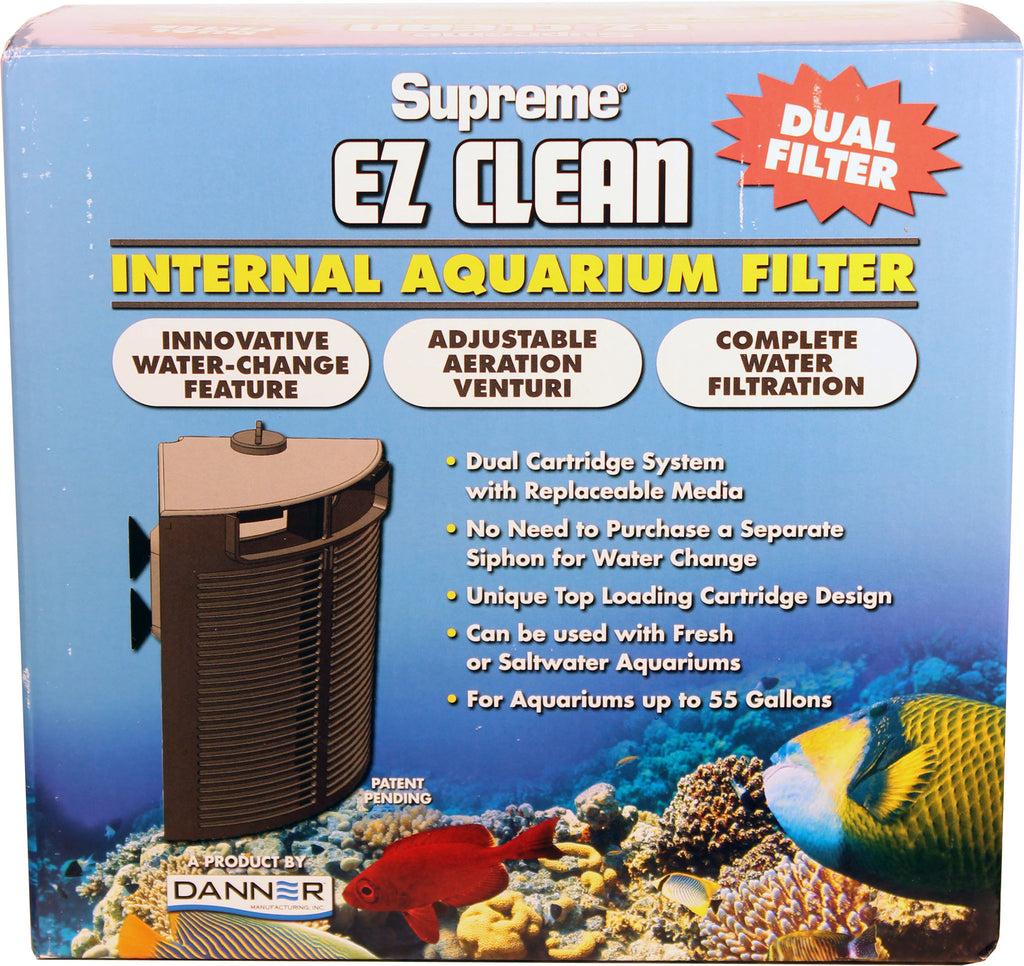 Danner Aquarium-Supreme Ez Clean Dual Internal Aquarium Filter