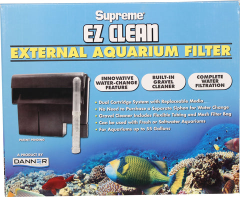 Danner Aquarium - Supreme Ez Clean External Aquarium Filter