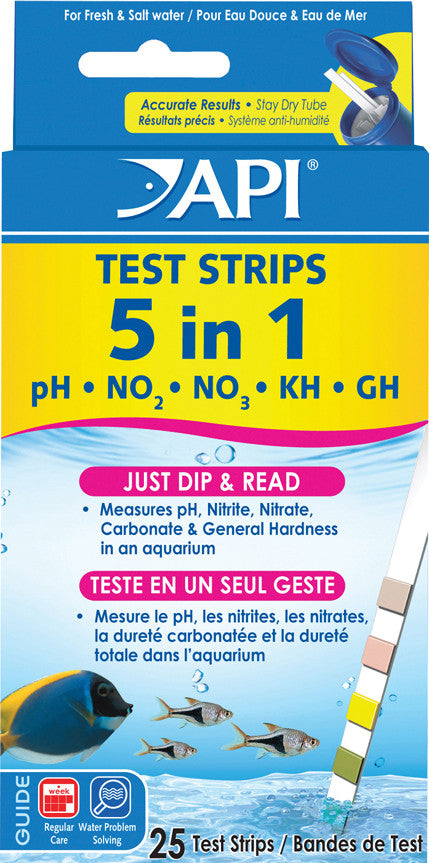 Mars Fishcare North Amer - 5 In 1 Aquarium Test Strips