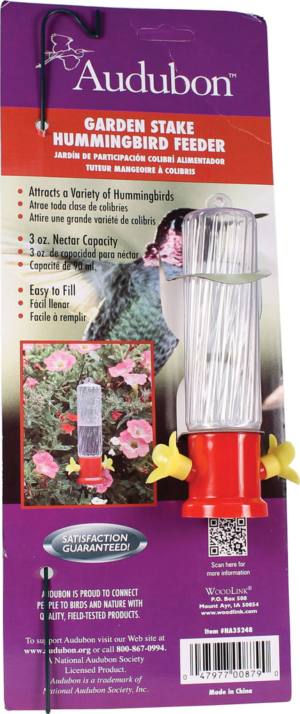 Audubon/woodlink - Garden Stake Hummingbird Feeder