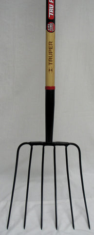 Truper Tools            P - Tru Pro 6 Tine Manure Fork Long Handle